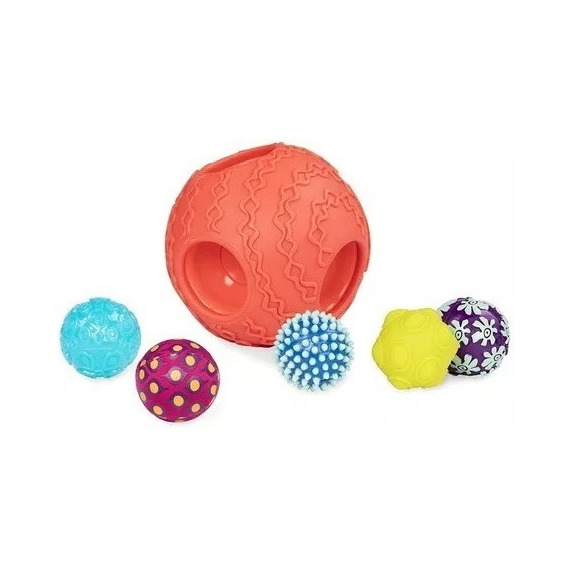 Pelota Sensorial Bebe Ballyhoo Balls Battat Bx1479z