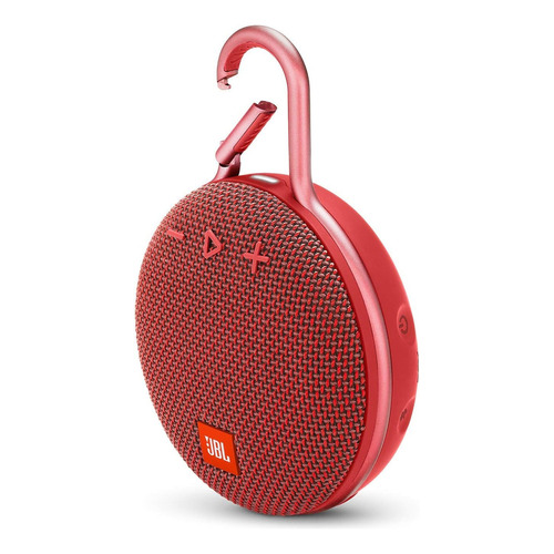 Parlante Jbl Clip 3 Portátil Con Bluetooth Waterproof Roja 110v 