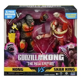 Set Godzilla X Kong 2 Fig+acc Kong Vs Shar King 35790 Srj