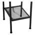 Estantería Multiuso 4 Estantes Metal Resistente LG Color Negro