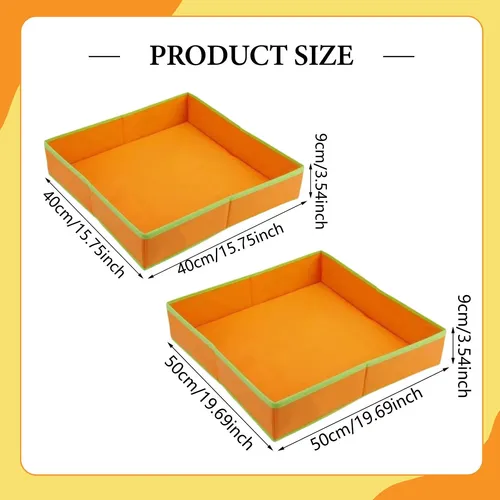 Bandeja Sensorial Plegable De Tela No Tejida Para Niños – Arenero Portátil De 40x40 Cm, Azul, Resistente E Impermeable
