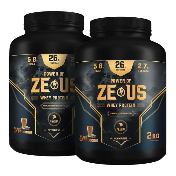 Whey Protein Zeus 2 Kilos - Pack 2 Proteínas- Envio Gratis 