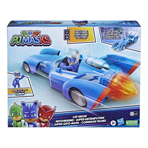 Figura De Acción Pj Masks Power Heroes Súper Gato-móvil