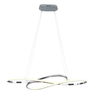 Lampara Colgante L5050 Led Cct Diseño Cromo Luz Desing Cromo