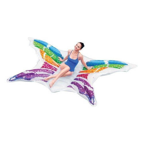 Colchoneta D Diseño Inflable P Pileta Bestway Mariposa Cadia