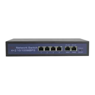 Longse Ht412 Switch 4 Ports Poe +2 Ports 10/100