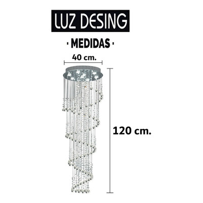 Colgante Tornado Caireles 6 Luces Led Gu10 Envío 