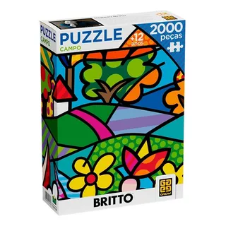 Puzzle 2000 Peças Romero Britto Campo Grow