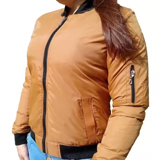 Chaqueta Chamarra Piloto Bomber Impermeable Dama Sport