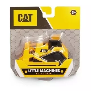 Vehiculo Construccion Cat Little Machine 8cm Camion Maquina Color Amarillo Personaje Little Machines