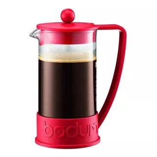 Cafetera Bodum Brazil 10938 10938-143b Roja Prensa Francesa