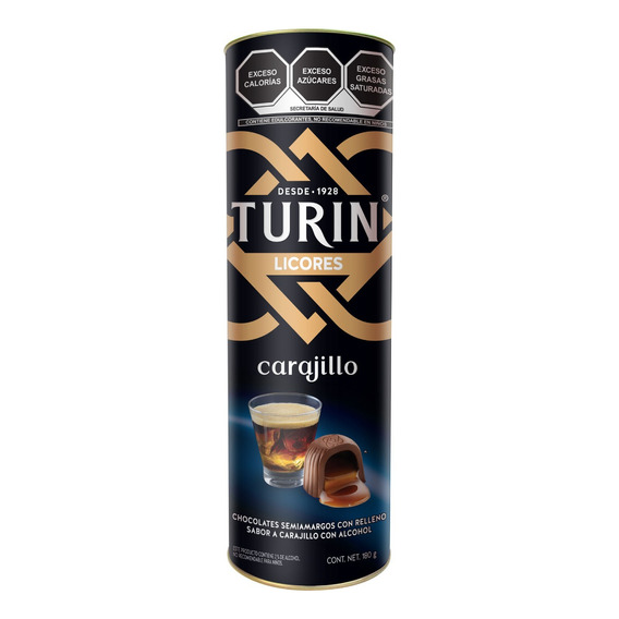 Turin Carajillo Chocolates con licor Tubo 180 g