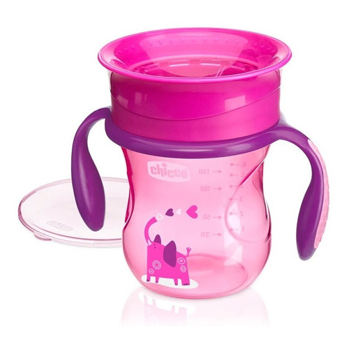 Vaso Para Bebés Chicco - Perfect Cup 12m+ - Antiderrame Rosa Chicco Vaso Perfect Cup Rosa 12m+ 695110037