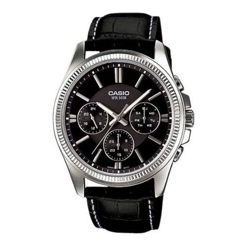 Reloj Para Hombre Casio Mtp1375l-1avdf Negro