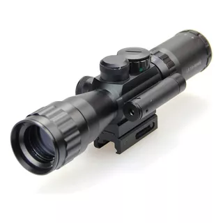 Mira Cannon Telescopica 3.5-10x40 Con Laser Y Bases Incorp. 11 O 22 Mm - Rifle Aire Comprimido - Caza - Sniper -  