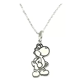 Dije Yoshi Con Cadena Collar Mario Bros Sw925