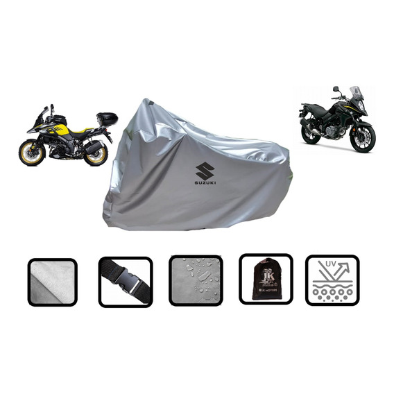 Funda Afelpada Para Moto Suzuki Vstrom 100% Impermeable!!