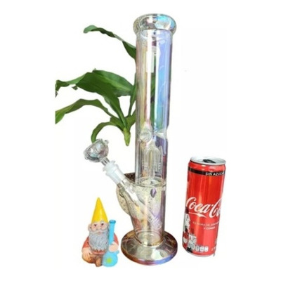 Ice Bong De Cristal Rainbow Tornasol Con Percoladores Vidrio