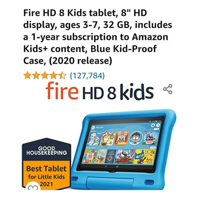 Oferta 20% Des * Amazon 8 Kids Edition 2 Ghz. 3 Ram. 99,900