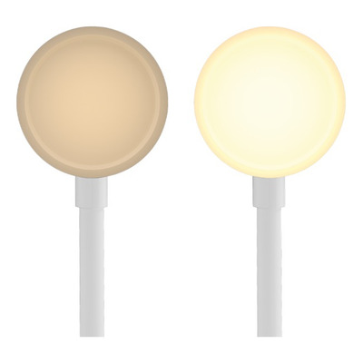 Lampara Velador Saturno Blanco Led Carga Celular Dimer Mc