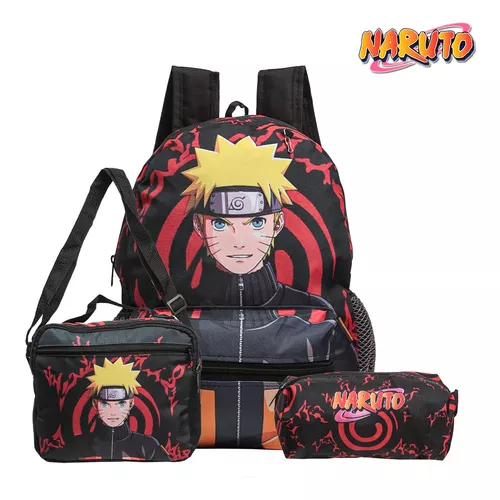 JH Nylon Hokage Uzumaki Naruto Cosplay Anime Desenho Animado Mochila  Escolar Com Zíper De Viagem Ombro - Escorrega o Preço