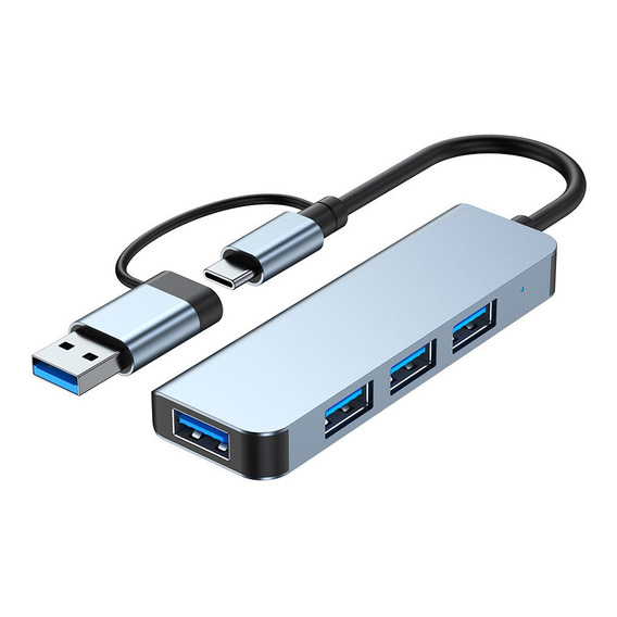 Adaptador Usb-c 4 Puertos Usb 3.0 Gadnic Multidispositivos