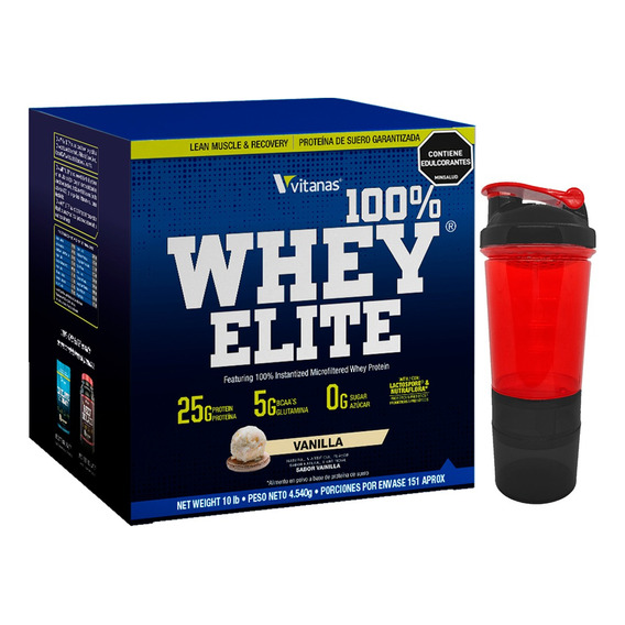 Whey Elite 10lbs Vitanas ¡envío Y Obsequios Gratis!