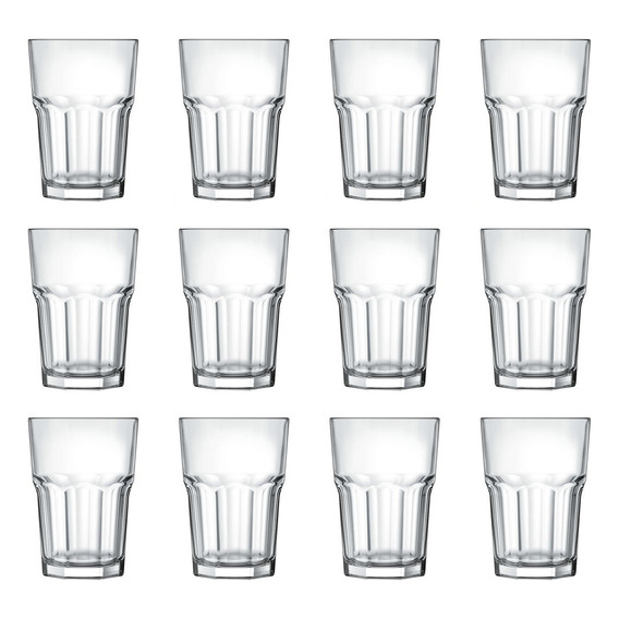 Set de vasos Bristol de cristal para agua, 410 ml, Nadir C/12uni