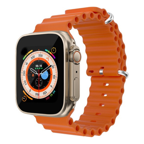 Smartwatch Serie 8 Ultra K800 Reloj Inteligente 49mm 2pulzo Color De La Caja Naranja