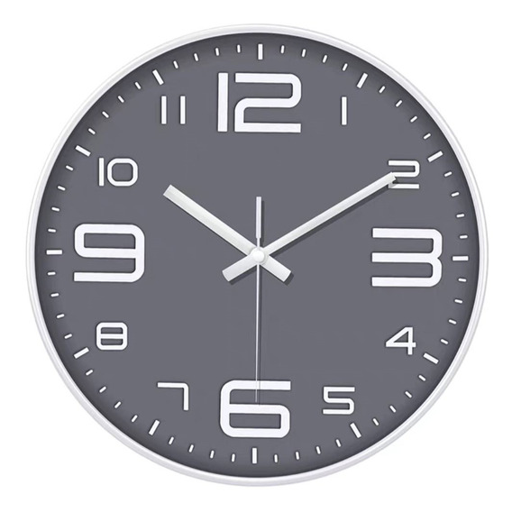 Reloj De Pared, 25cm De Diámetro 3 Colores, En Caja