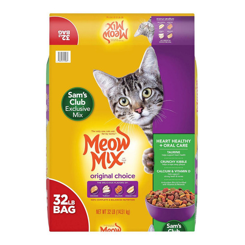 Comida Para Gato Meow Mix Original 14.5kg Americano Env Grat