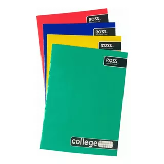 Cuaderno College 80 Hojas 5mm 10 Unidades Ross Color Suritido