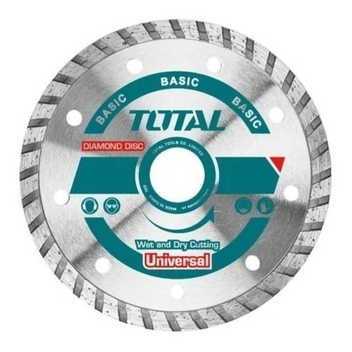 Disco Diamantado 7 Turbo Para Marmol Total Tac2131801 Color Plateado
