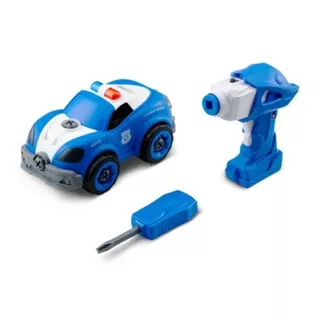 City Machine Carrinho Viatura Policial Multikids - Br1083 Cor Azul Personagem Policia