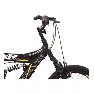 Mountain Bike Infantil Tk3 Track Xr 20 15  6v Freios V-brakes Câmbios Track Index Cor Preto/amarelo