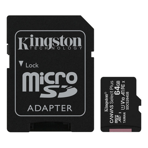 Tarjeta de memoria Kingston Canvas Select Plus de 64 GB