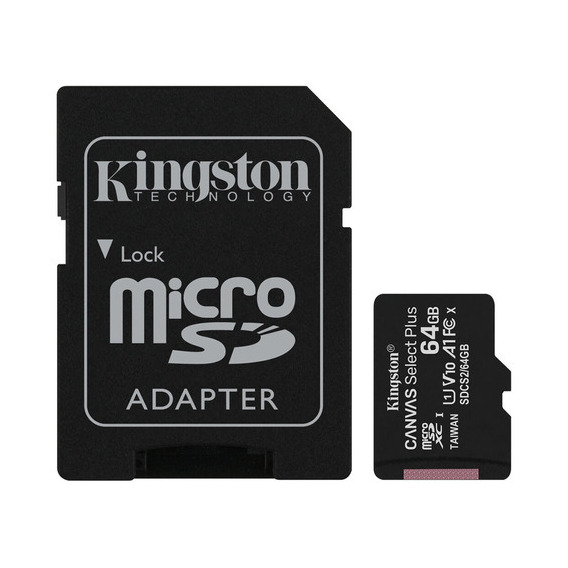 Tarjeta de memoria Kingston Canvas Select Plus de 64 GB