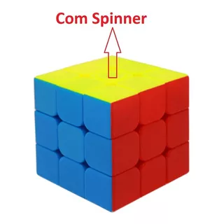 Cubo Mágico 3x3x3 Magic Cube Profissional Com Spinner Cor Da Estrutura Colorida