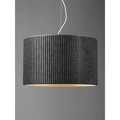 Lampara Colgante Roma Fieltro Acustico 55cm Gris Imdi  Gris Oscuro