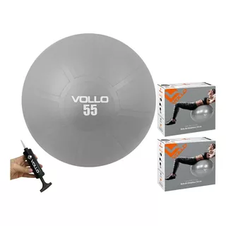 Kit 2 Bolas Pilates Fisioterapia Vp1034 55cm Vollo C/ Bomba