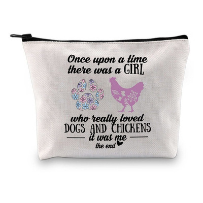 Gjtim Divertida Bolsa De Maquillaje De Pollo Para Mujeres, B