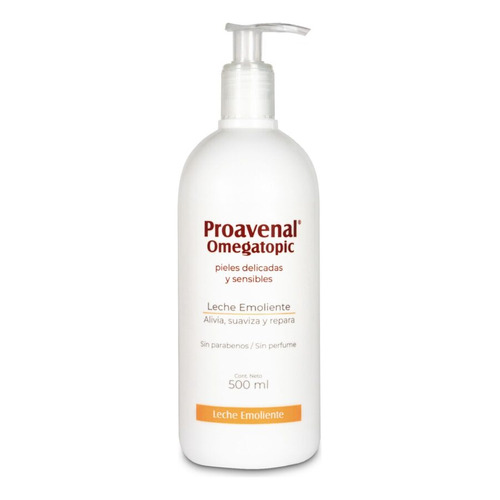 Proavenal Omegatopic Leche Emoliente 500ml Hidrata Piel Seca Tipo De Envase Botella Fragancia Delicada Tipos De Piel Sensible