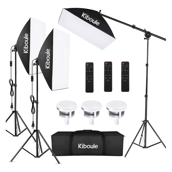 Set Fotografico Kit De Luces Led Fotografias Estudio Kiboule