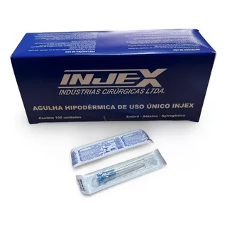 Agulha Intramuscular 25x0,60 C/100und - Injex