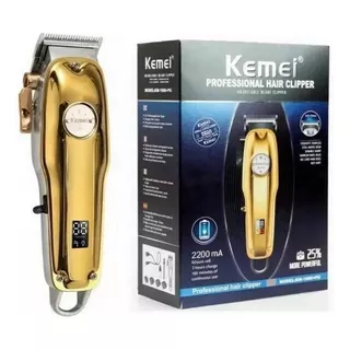 Maquina De Cortar Pelo Kemei Recargable Usb Km-1986 + Pg