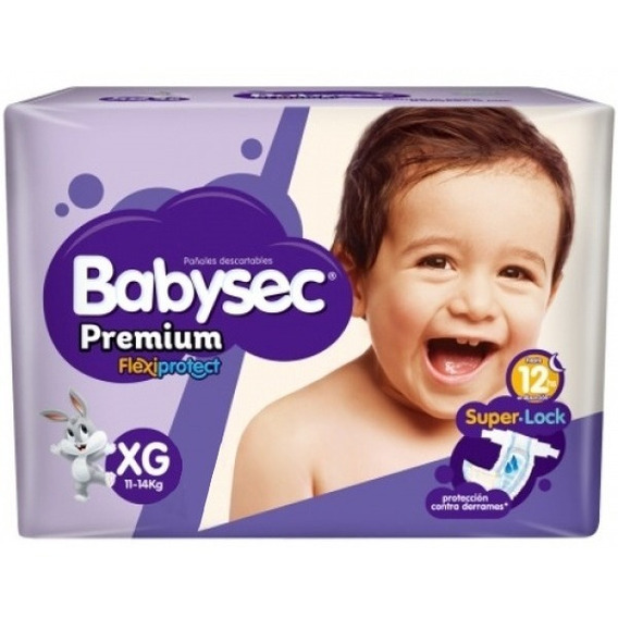 Pañales Babysec Premium  XG
