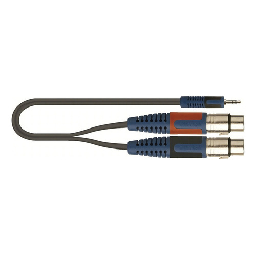 Cable De 2m Quiklok Rksa194-2 De 1 Plug 3.5mm A 2 Xlr Hembra