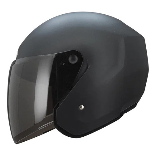 Casco Abierto Tech T10 Certificado Color Negro Mate Tamaño Del Casco M