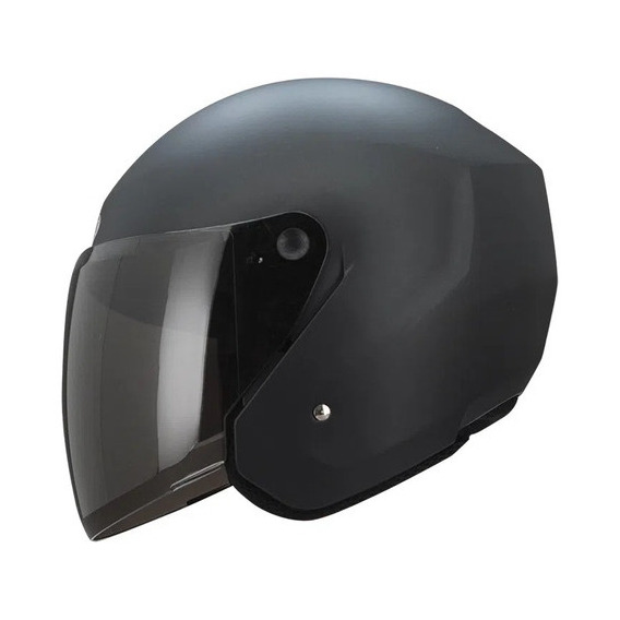 Casco Abierto Tech T10 Certificado Color Negro Mate Tamaño Del Casco M