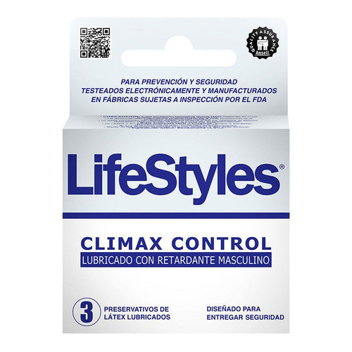 Preservativos Lifestyles climax control 3 Condones